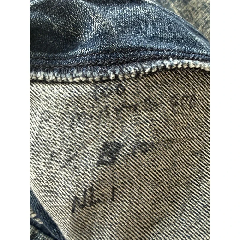 Parker Smith Denim Full Zip Jacket Vintage Inspired Acid Wash Blue Finish Womens - Picture 6 of 12